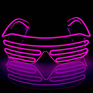 Pink LED Shutter Glasses