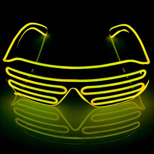 Yellow LED Shutter Glasses