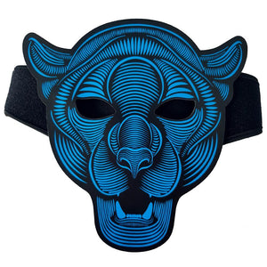 Leopard LED Sound Reactive Mask