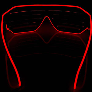 Red LED Shutter Glasses