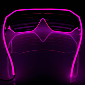 Pink LED Shutter Glasses