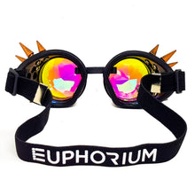 Load image into Gallery viewer, Brushed Copper Steampunk Kaleidoscope Goggles V2