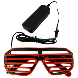 Red LED Shutter Glasses