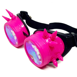 Pink Steampunk Kaleidoscope Goggles V2