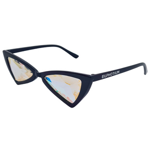 Black Cat Eye Kaleidoscope Glasses