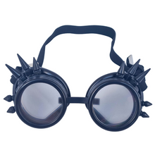 Load image into Gallery viewer, Black Steampunk Diffraction Goggles