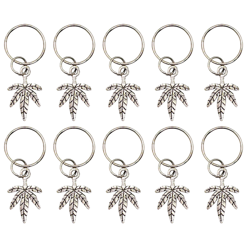 Silver Blaze It Hair Rings