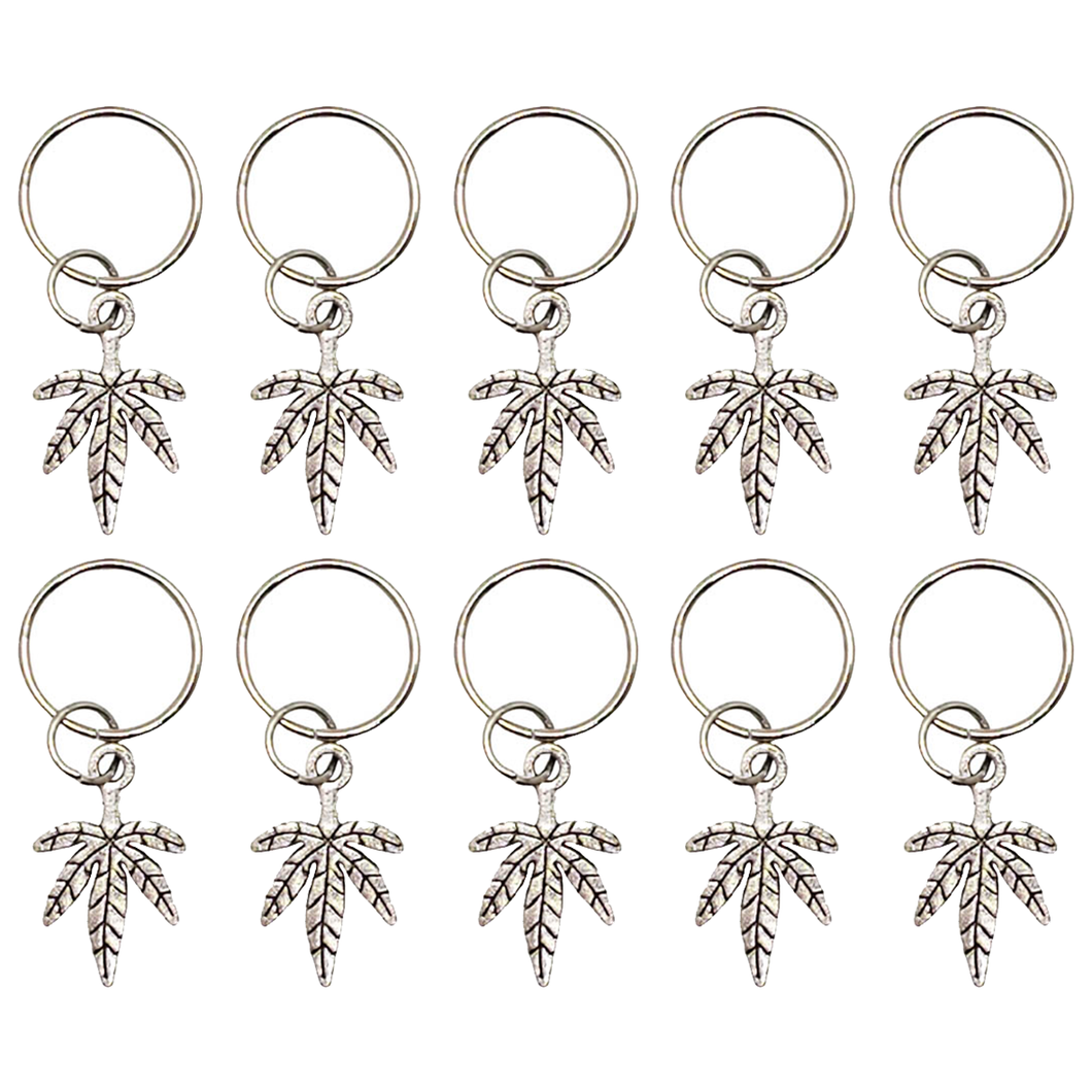 Silver Blaze It Hair Rings