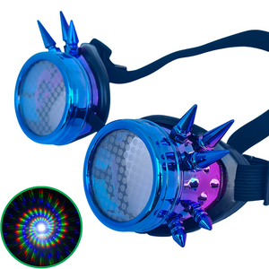 Galaxy Steampunk Spiral Diffraction Goggles