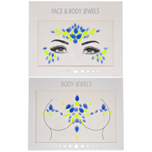 Load image into Gallery viewer, Glow In The Dark Goddess Face &amp; Body Gem Set