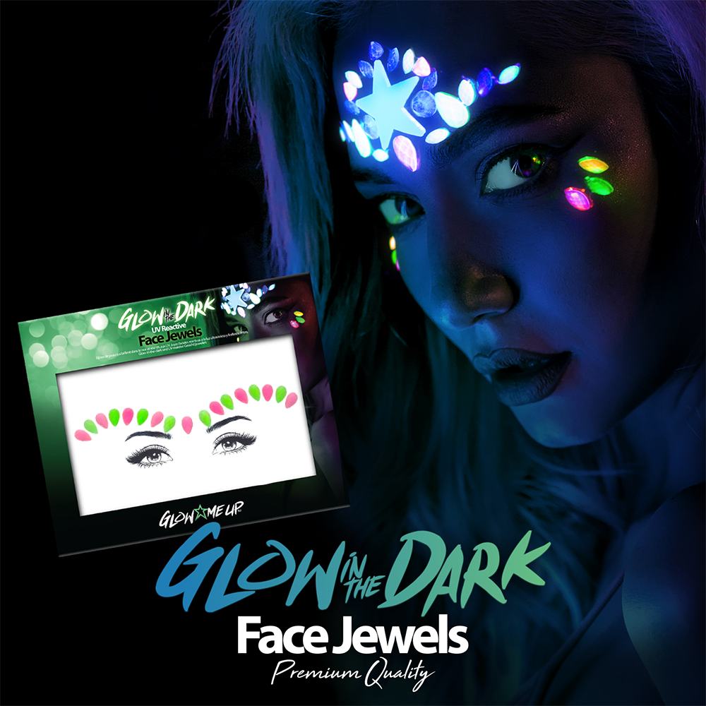 Glow In The Dark Tiara Face Gems