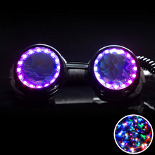 Load image into Gallery viewer, Halo LED Kaleidoscope Goggles V2
