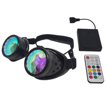 Load image into Gallery viewer, Halo LED Kaleidoscope Goggles V2