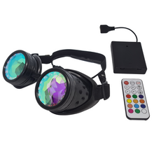 Load image into Gallery viewer, Halo LED Kaleidoscope Goggles