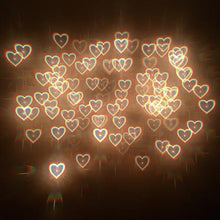 Load image into Gallery viewer, Black Wayfarer Heart Diffraction Glasses