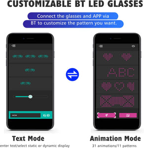 Magic Programmable LED Glasses