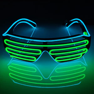 Turquoise LED Shutter Glasses