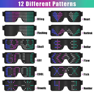 Multicolour Sonic LED Glasses