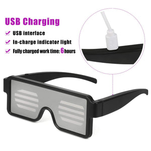 Multicolour Sonic LED Glasses