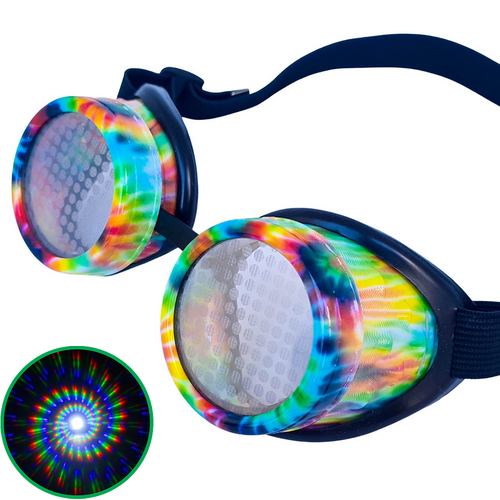 Kandi Swirl Spiral Diffraction Goggles