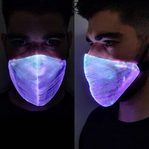 White Optic Fibre LED Mask