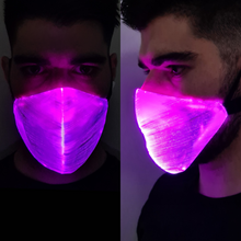 Load image into Gallery viewer, White Optic Fibre LED Mask