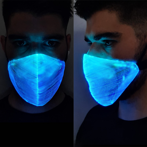 White Optic Fibre LED Mask