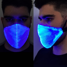 Load image into Gallery viewer, White Optic Fibre LED Mask